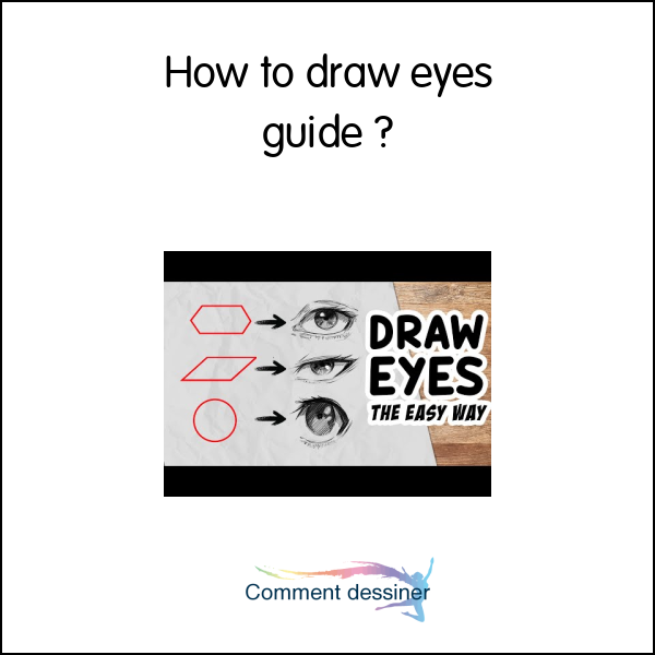 How to draw eyes guide